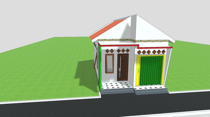 Desain rumah ukuran 5x8