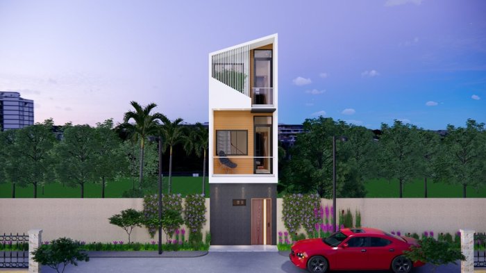 Desain rumah ukuran 10x25