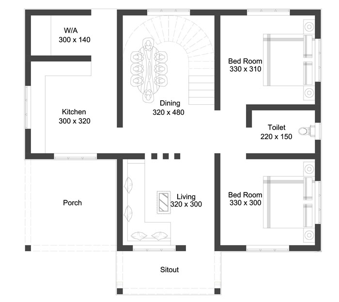 Desain rumah minimalis lengkap dengan denahnya