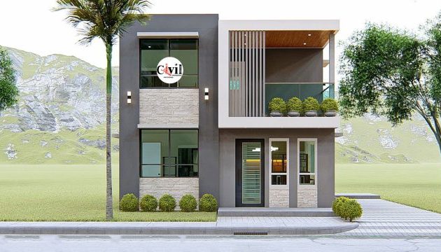 Desain Rumah Minimalis Tingkat 2 Sederhana