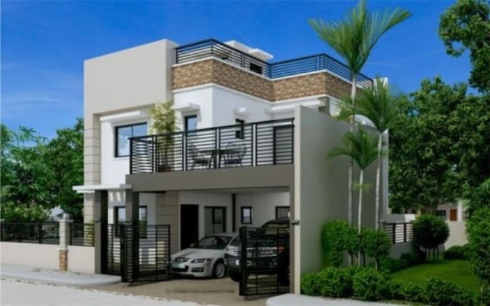 Desain rumah tanah 90 m2