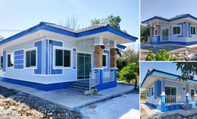 Desain Rumah Nuansa Biru Sejuk dan Menenangkan