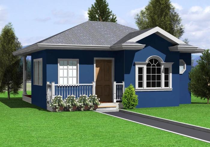 House design designs modern plans simple low blue small budget cost affordable philippines houses ideas good exterior meters square bungalow