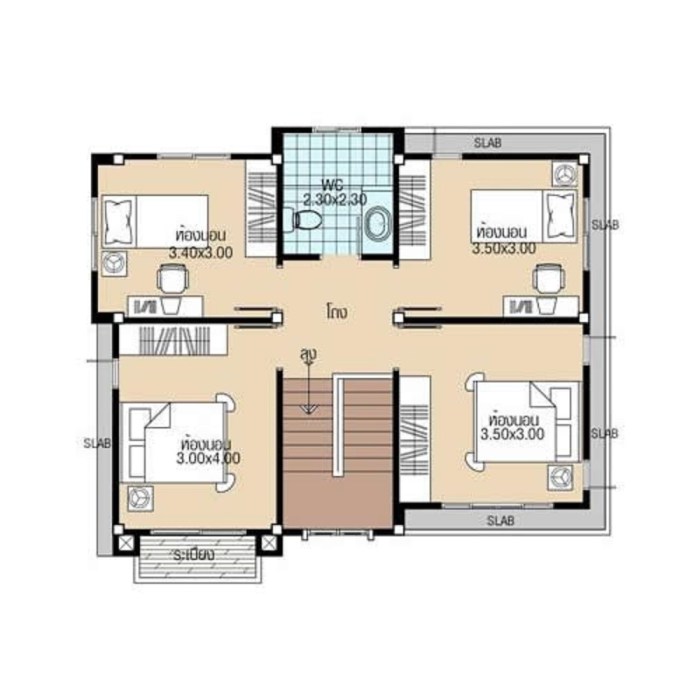 Desain rumah ukuran 8x18 2 lantai