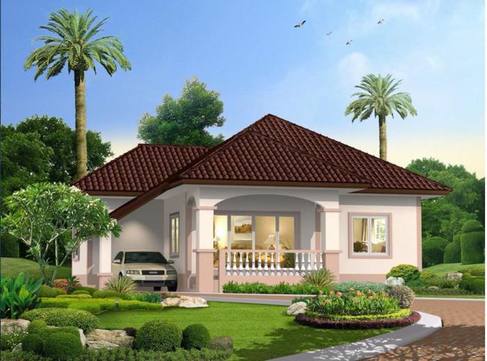 Desain rumah type 120 satu lantai