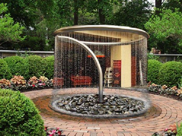 Fountain water diy solar barrel fountains ideas small washboard old color gardens homemade glass outdoor garden features light lights projects