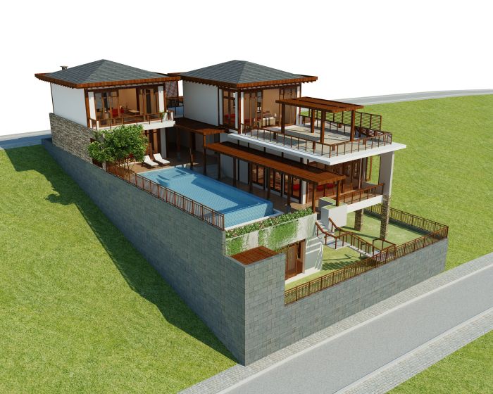 Gambar 3d desain rumah